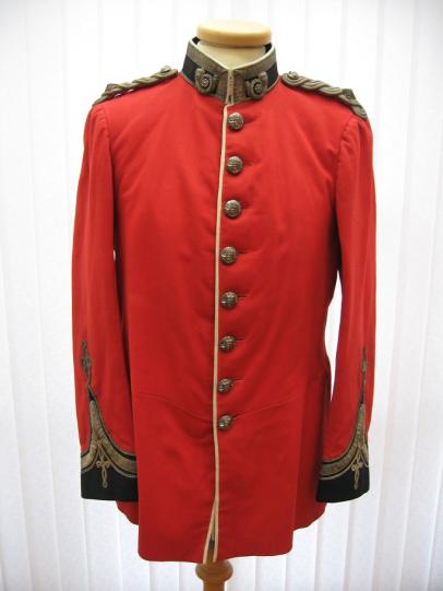 Victorian British Kings Own Light Infantry Scarlet Red Tunic Circ 1889.