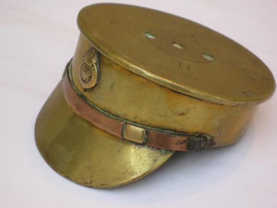 WWI British Artillery Trench Art Cap 1915