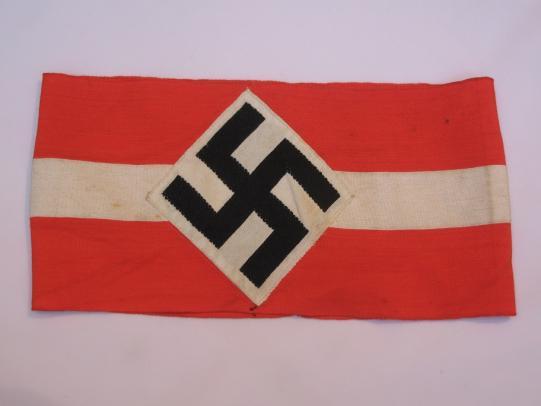 Hitler Youth Armband With Issued Tag