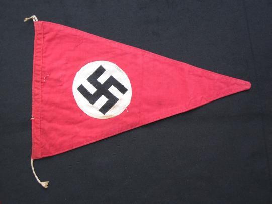 Double Sided NSDAP Third Reich Pennant