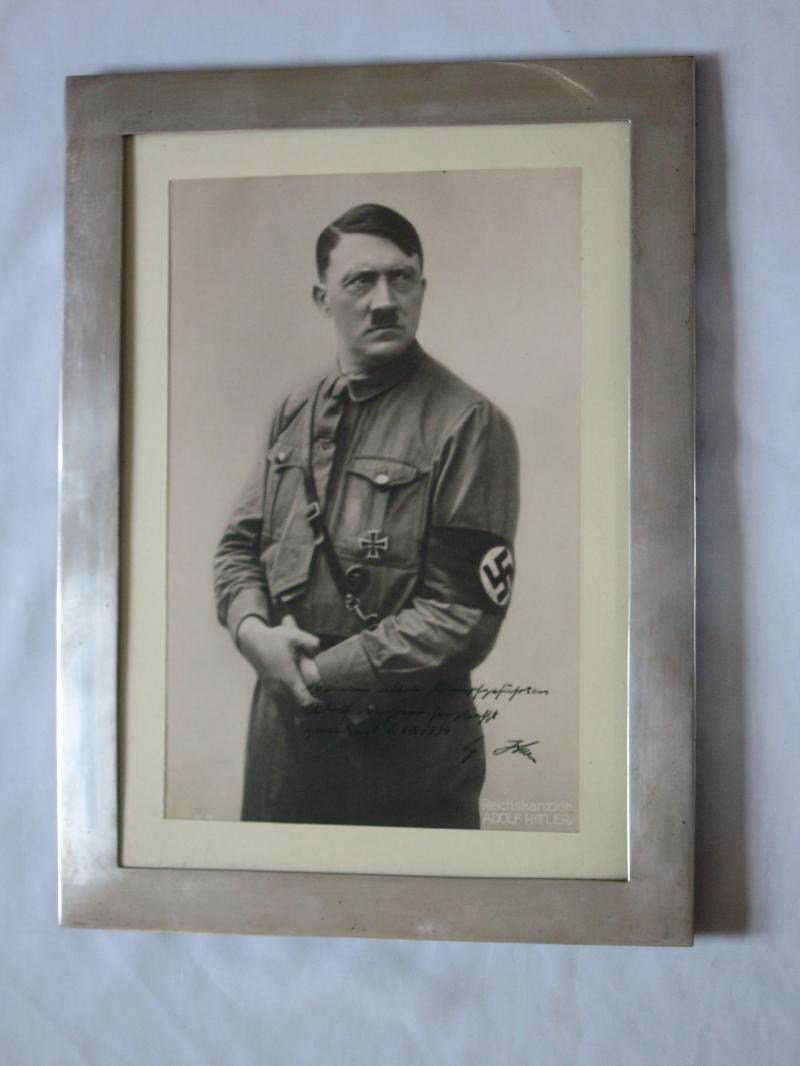 Original Adolf Hitler Hand Signed Dedication