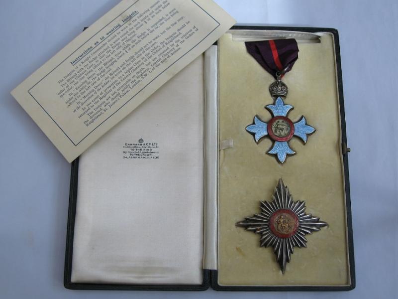 Knight Commander of the Order of the British Empire K.B.E. WWI Knighthood