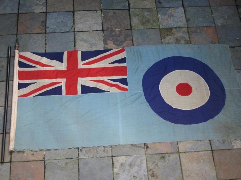 Stitched 1940s Wartime Battle of Britain RAF 7ft Marching Flag