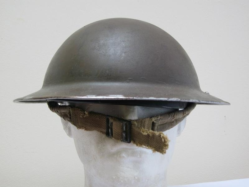 WWII Early British Brodie Steel Helmet dated 1939