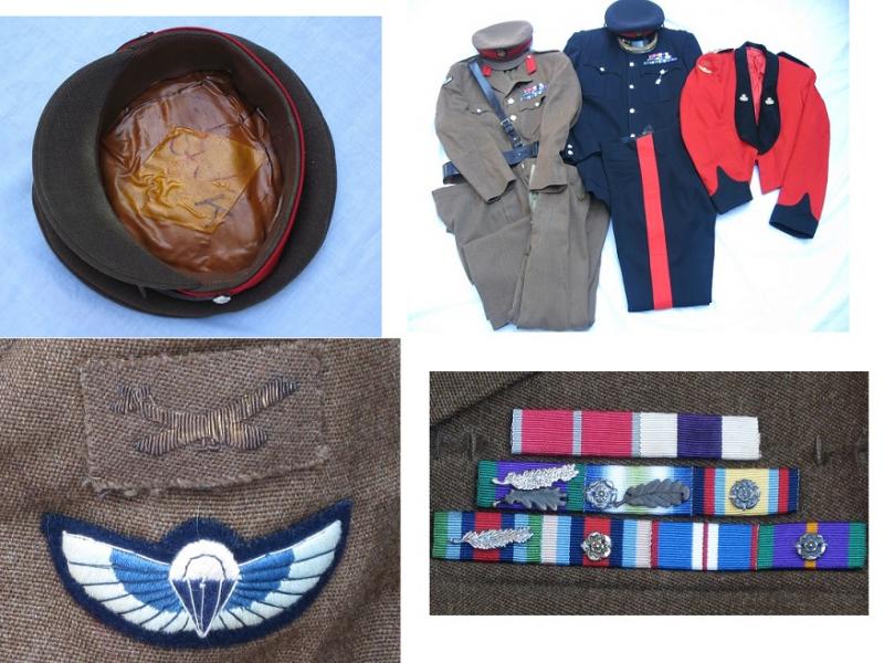 Rare SAS Original Staffordshire Regiment / SAS Army Full Uniform and Peak Cap