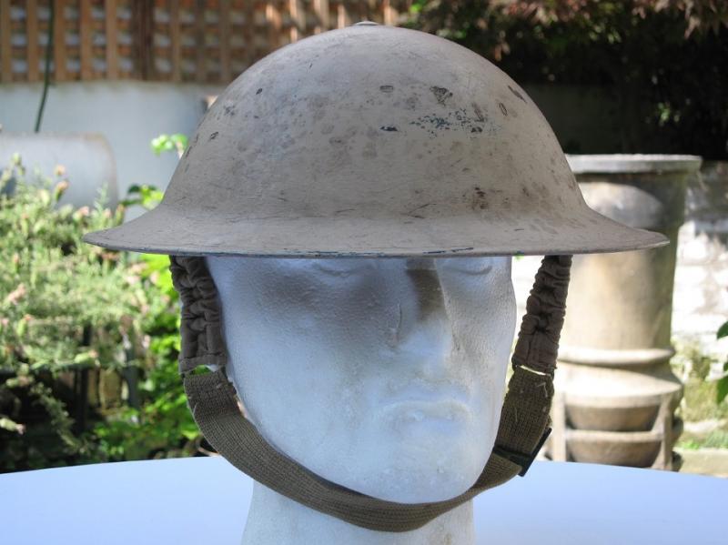 Original WWII British Africa Campaign Brodie Helmet and Liner Dated 1940