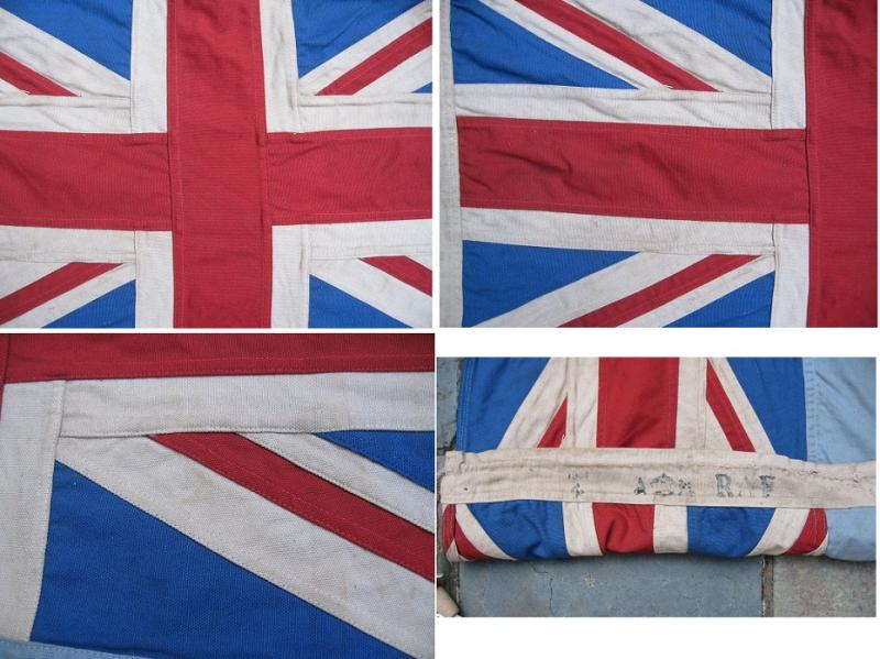 Most Wonderful Large Original Wartime RAF Stitched Flag Dated 1941.