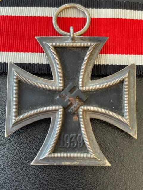 WWII GERMAN IRON CROSS 2ND CLASS NUMBERED RING S. Jablonski Gmb