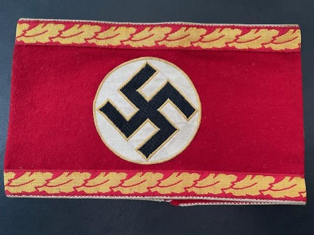 GERMAN WWII NSDAP KREIS LEVEL LEADER OF DEPARTMENT ARMBAND