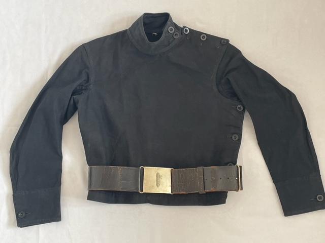 AN EXTREMELY RARE BRITISH UNION OF FASCISTS TUNIC AND BELT DATING FROM THE EARLY 1930s