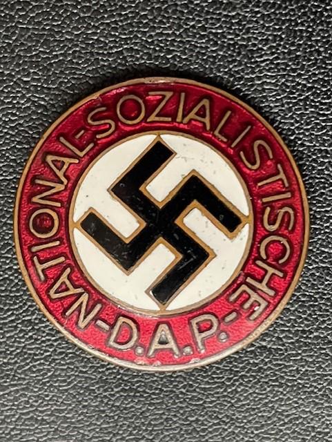 RARE EARLY NSDAP MEMBERSHIP PARTY BADGE PRE 1933 STEINHAUER & LUCK