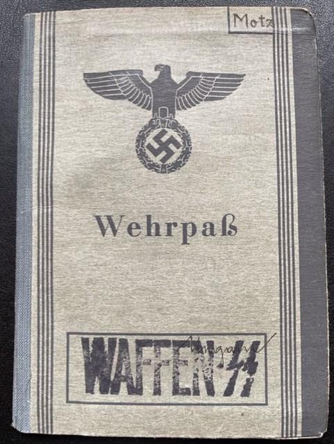 GERMAN WWII WAFFEN SS/ TOTENKOPF FLOSSENBURG CONCENTRATION CAMP GUARD WHERPASS.