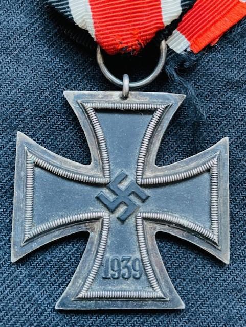 WWII GERMAN IRON CROSS 2nd CLASS WITH RIBBON.