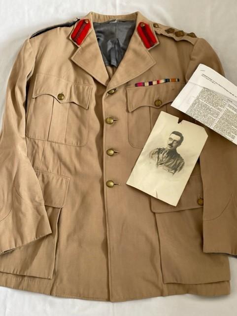BRITISH COLONEL WWI SOMERSET INFANTRY OFFICERS TUNIC. DSO.MC