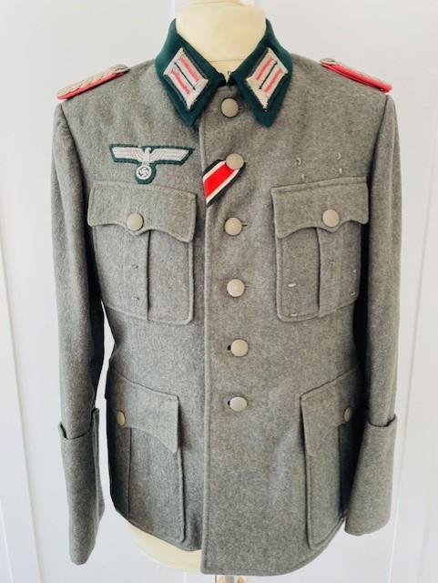 HIGHLY DECORATED GERMAN WWII PANZER OFFICERS COMBAT TUNIC
