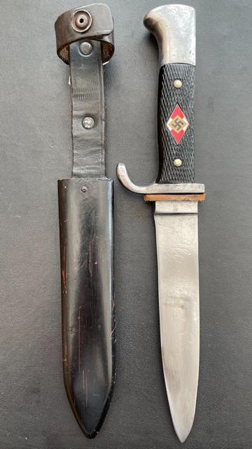 WW2 HITLER YOUTH KNIFE MY PUMA WITH MOTTO AND DATED 1936