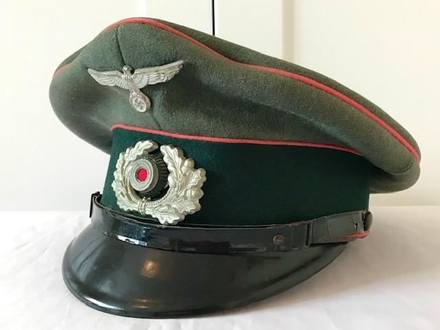 WWII GERMAN COMBAT PANZER NCO PEAKED CAP