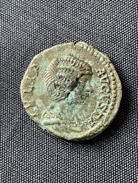 Original Authentic Silver Denarius Roman Coin Julia Domna 160-217AD