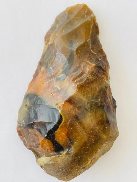 An Authentic Palaeolithic Flint Stone Hand Axe 200,000 years old Reculver Kent British Collection.