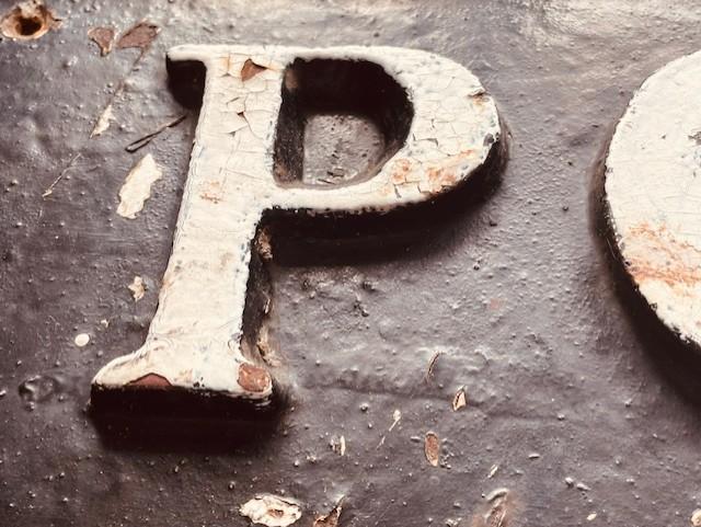 ORIGINAL BRITISH HEAVY CAST IRON VICTORIAN STREET SIGN POUND ST. ADDITIONAL PHOTOS