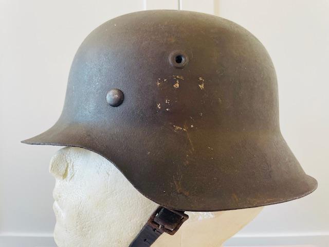 TOTALLY ORIGINAL UNTOUCHED GERMAN WWII M42 S/D HELMET