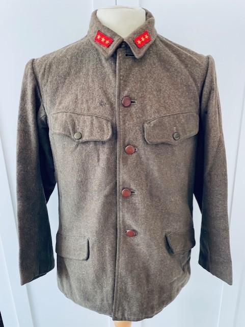 WONDERFUL ORIGINAL WWII JAPANESE OTHER RANKS 4 POCKET TUNIC RANK OF PRT.