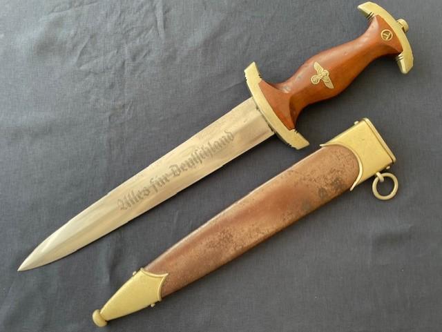 GERMAN WWII SA DAGGER 1933 MODEL BY CARL WUSTHOF SOLINGEN