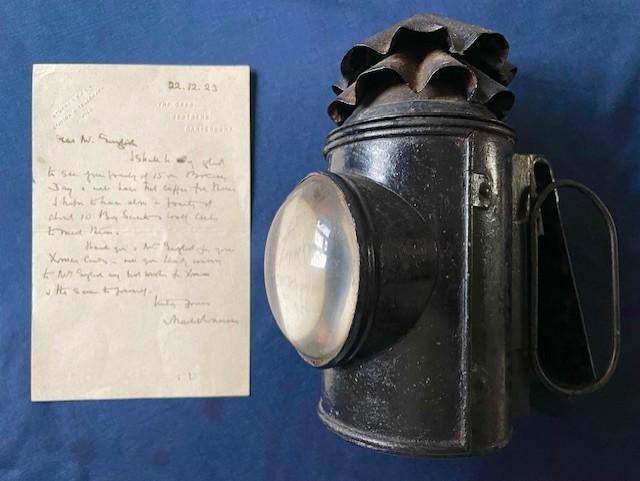 SIR CHARLES WARREN JACK THE RIPPER RELATED WITH AUTHENTIC PERIOD LANTERN.