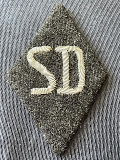 GERMAN WWII SS-SD OFFICERS TUNIC DIAMOND