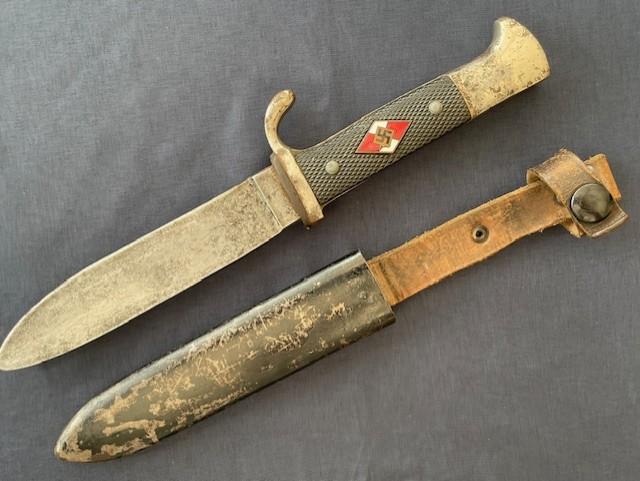 HITLER YOUTH KNIFE RZM PERIOD BY ANTON WINGEN.