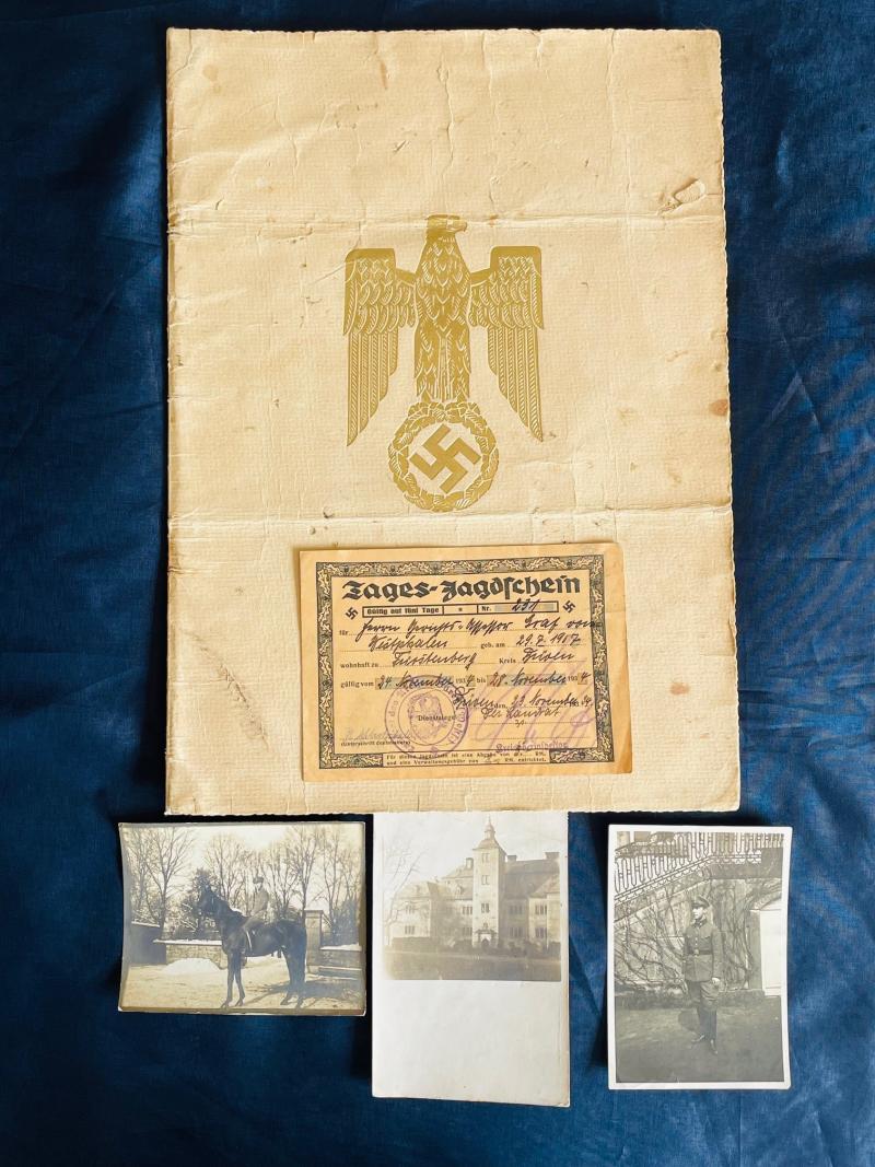 WWII HAND SIGNED BY REICHSMARSCHALL HERMANN GORING AWARD/APPOINTMENT CERTIFICATE ADDITIONAL PHOTOS