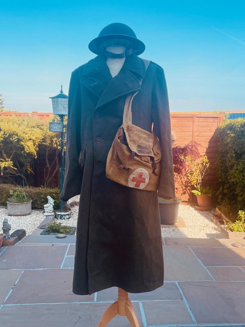 Fantastic Authentic Original WW2 British Tommys Greatcoat Dated 1942.