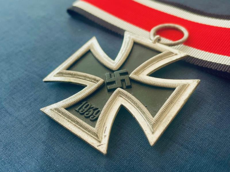 STUNNING WWII IRON CROSS 2RD CLASS RING STAMPED 13, GUSTAV BREHMER, MARKNEKRICHEN.
