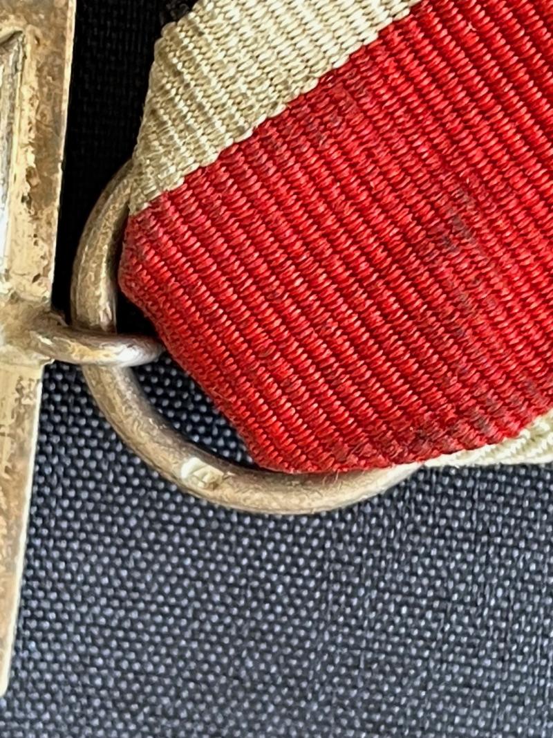 RARE WWII IRON CROSS 2RD CLASS RING STAMPED 4, STEINHAUER & LUCK OF LUDENSCHHELD.