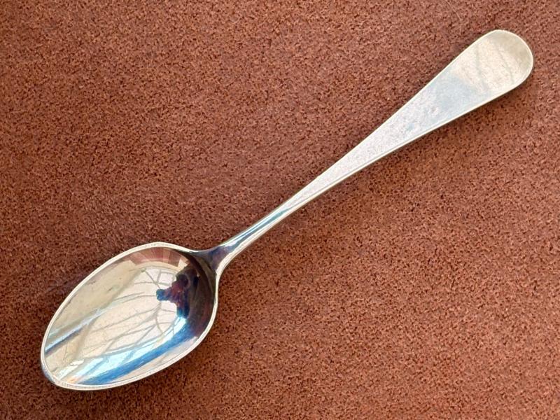 Rare King George III Peter & Ann Bateman English Sterling Silver Snff Spoon