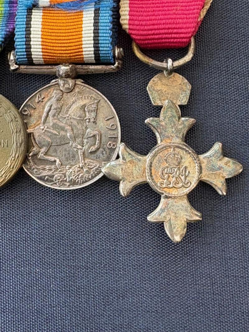 Wonderful Medal Group of Six original Miniatures including a MBE.