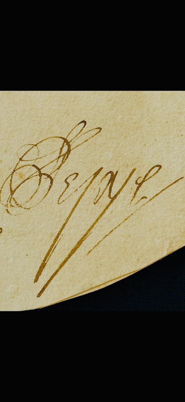 TOTALLY AUTHENTIC SAMUEL PEPYS AND JOHN PEPYS HAND INK SIGNATURES INCLUDING 7 OTHERS.