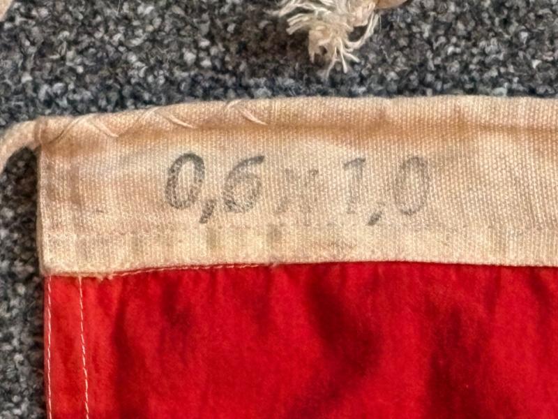 Fabulous Original WWI German Navy Stitched Flag Dated 1916, Hamburg.