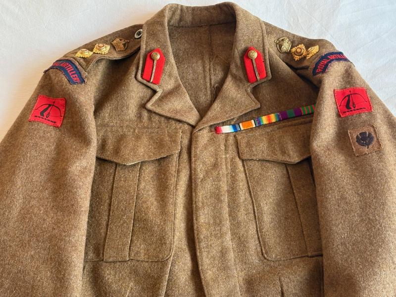 1942 WWII COLONELS ANTI-AIRCRAFT COMMAND BATTLEDRESS LONDON BATTALION.