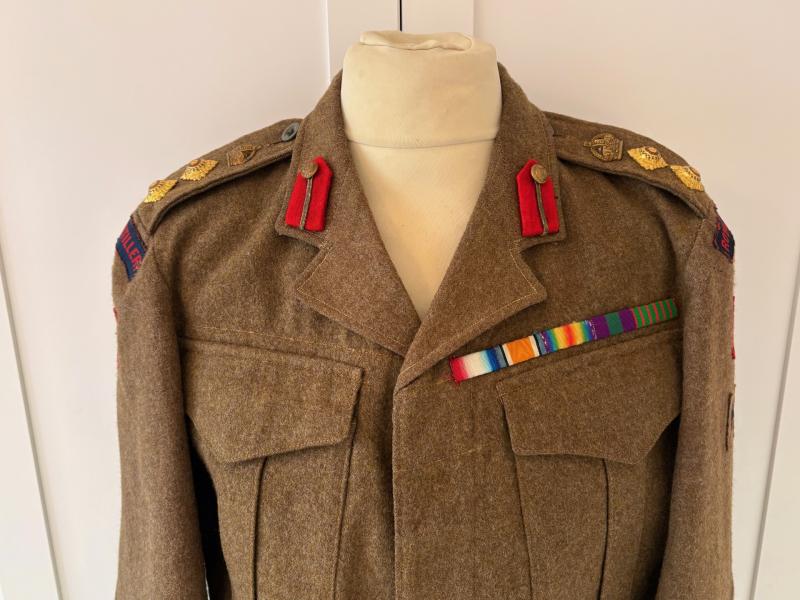 1942 WWII COLONELS ANTI-AIRCRAFT COMMAND BATTLEDRESS LONDON BATTALION.