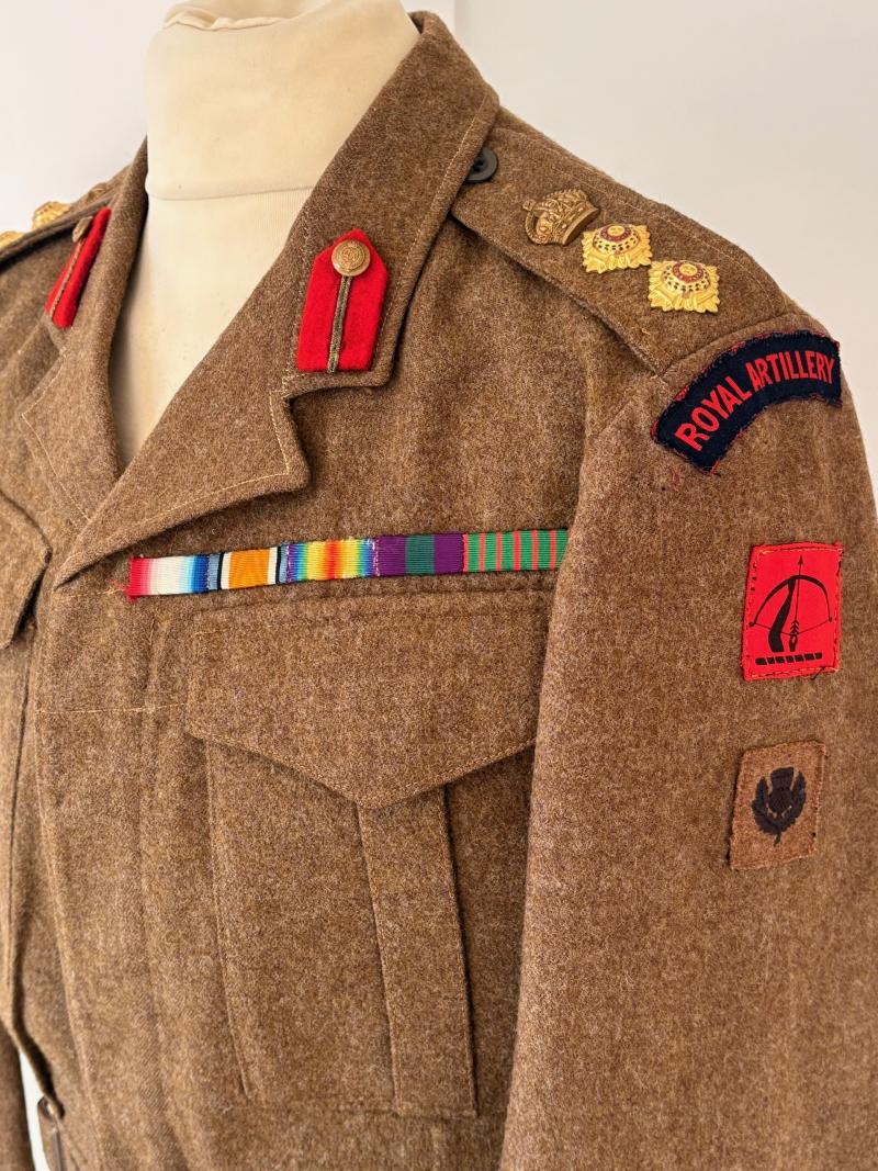 1942 WWII COLONELS ANTI-AIRCRAFT COMMAND BATTLEDRESS LONDON BATTALION.