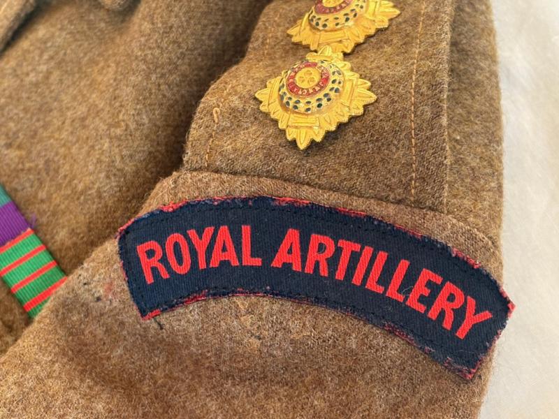 1942 WWII COLONELS ANTI-AIRCRAFT COMMAND BATTLEDRESS LONDON BATTALION.