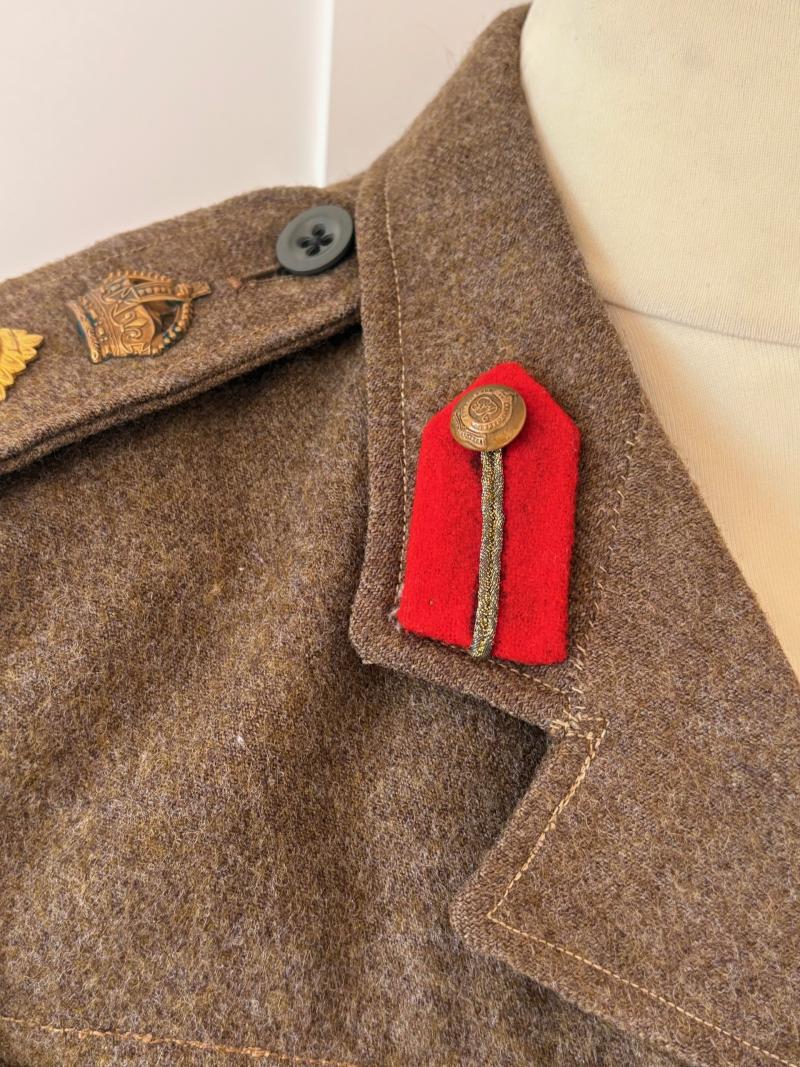 1942 WWII COLONELS ANTI-AIRCRAFT COMMAND BATTLEDRESS LONDON BATTALION.