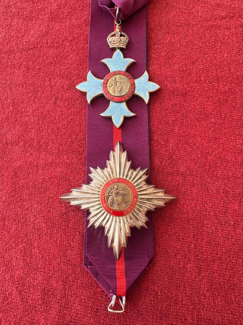 WWI MILITARY 1917 KNIGHTHOOD OF THE ORDER OF THE BRITISH EMPIRE SET.