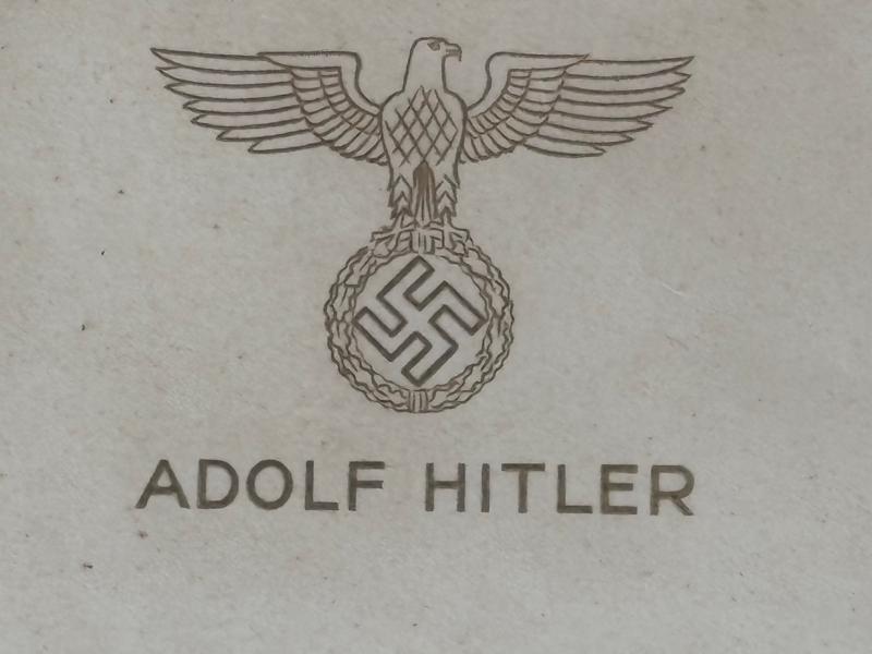 Very Rare Authentic WW2 Adolf Hitler Hand Signed in ink Signature Order document to the SA (Brown Shirts -Stormtroopers), from the Reichs Chancellery.