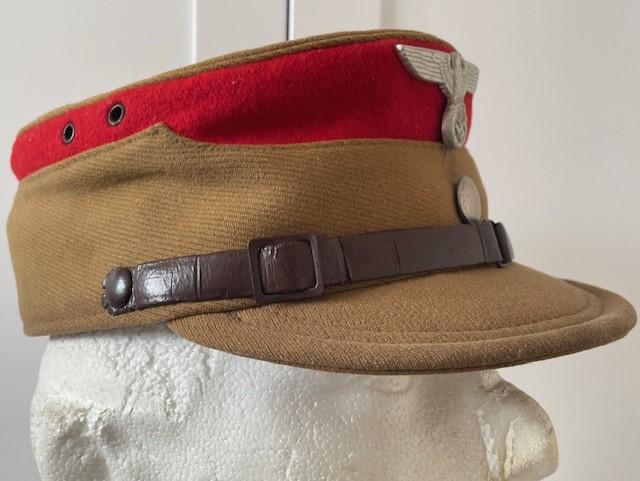 WW2 THIRD REICH GERMAN STORMTROOPER ENLISTED MANS KEPI FOR THE SA GROUP STAFF DATED 1935.