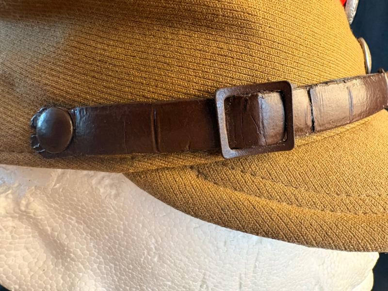 WW2 THIRD REICH GERMAN STORMTROOPER ENLISTED MANS KEPI FOR THE SA GROUP STAFF DATED 1935.