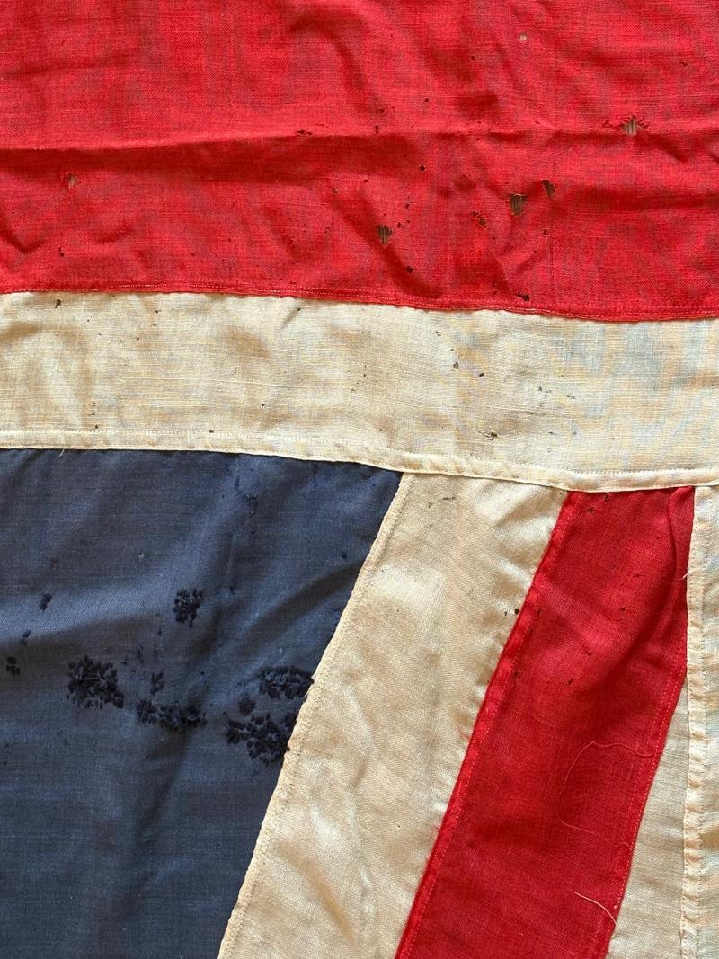 Rare WW1 Patriotic Recruitment Panel Stitched British Union Jack Flag.