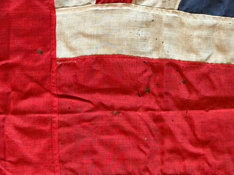 Rare WW1 Patriotic Recruitment Panel Stitched British Union Jack Flag.