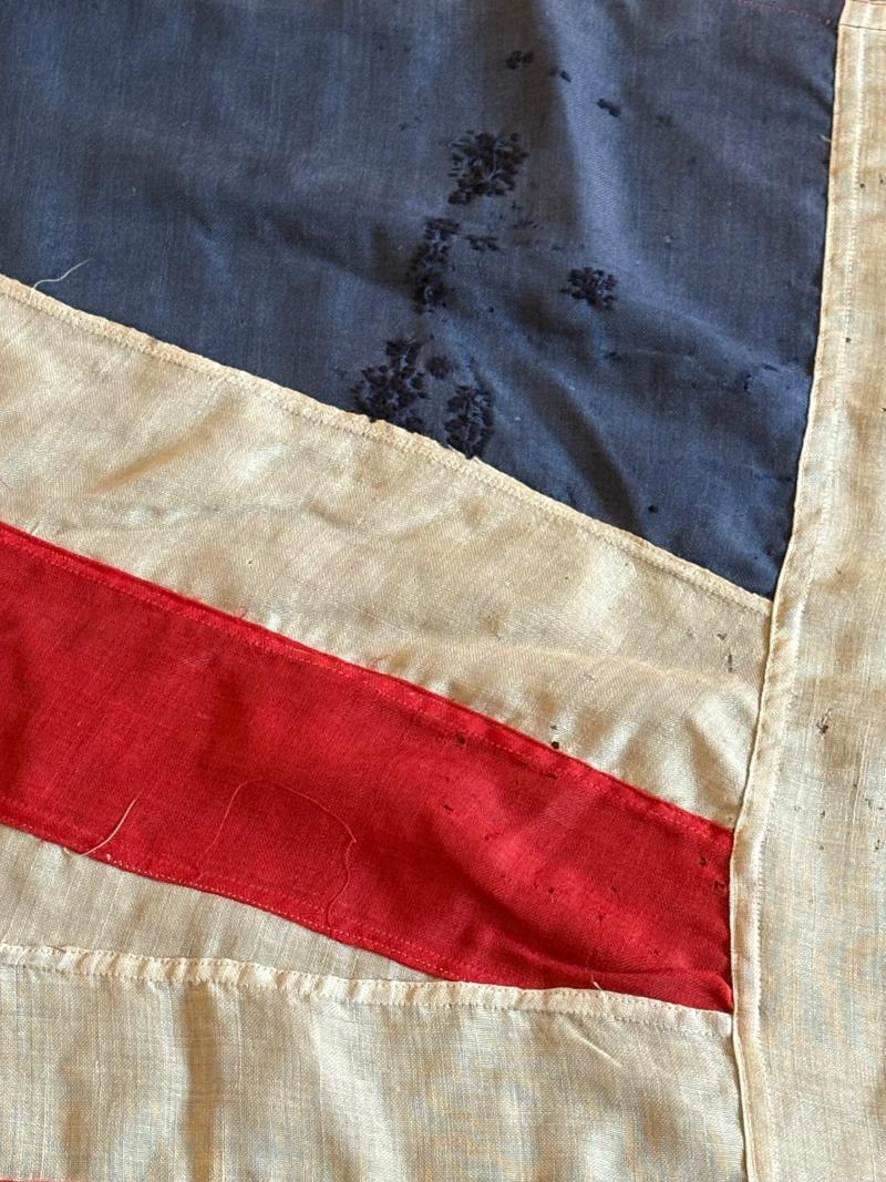 Rare WW1 Patriotic Recruitment Panel Stitched British Union Jack Flag.